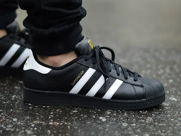 ADIDAS SUPER STAR BLACK AND WHITE