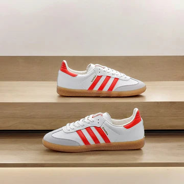 ADIDAS SAMBA WHITW RED